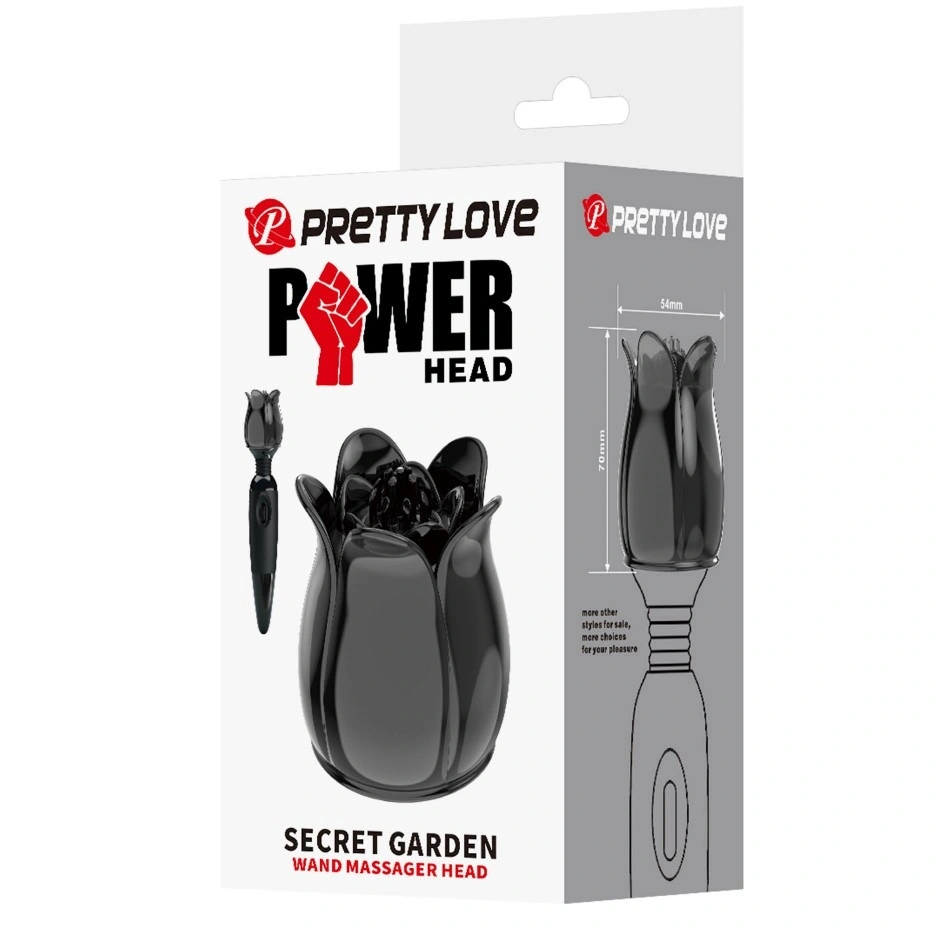 Atasament pentru Vibratoarele Wand, Secret Garden, TPE, Negru, Nr. 6, Erotic24.ro