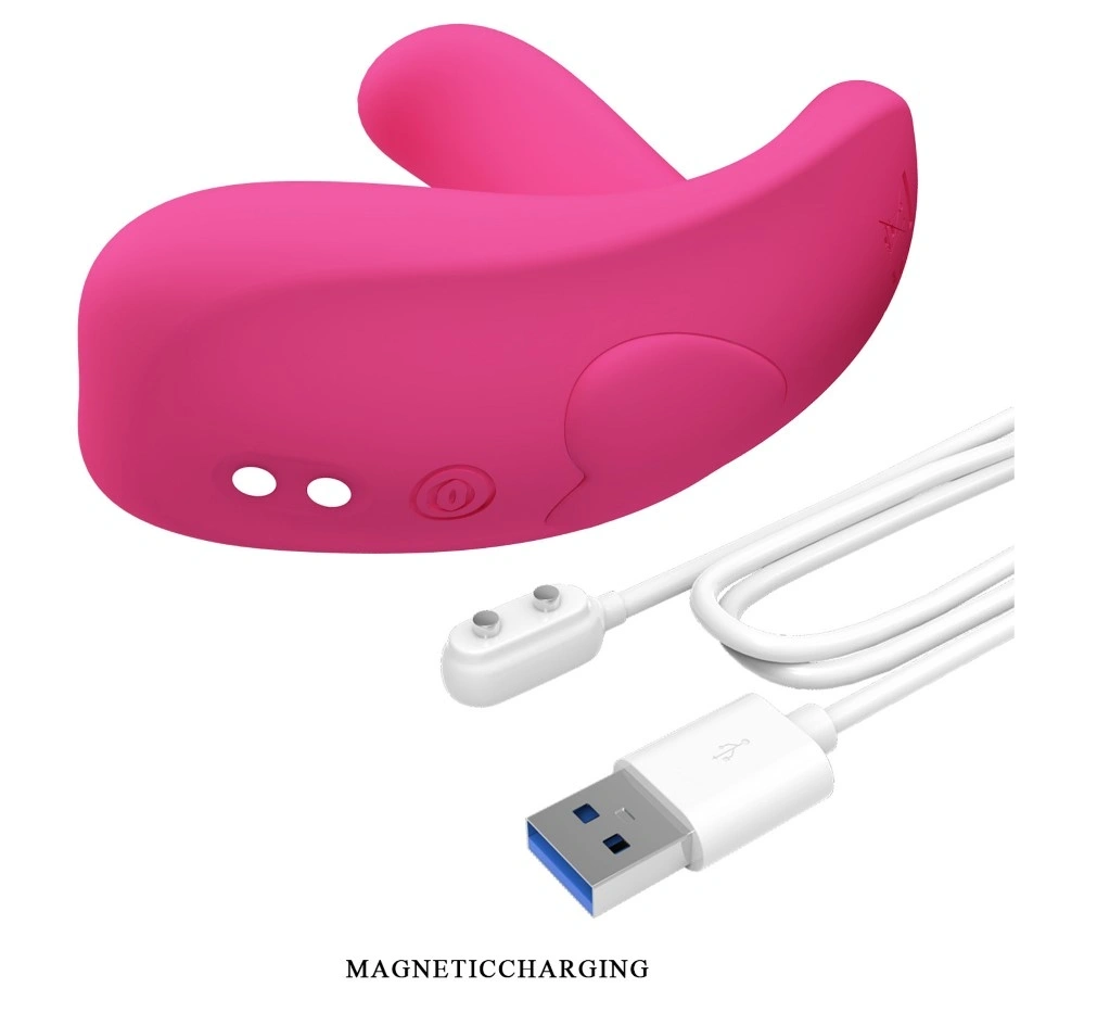 Stimulator Hazelynn Control Bluetooth, Aplicatie Mobila, Silicon, USB Magnetic, Roz, #7, Erotic24.ro