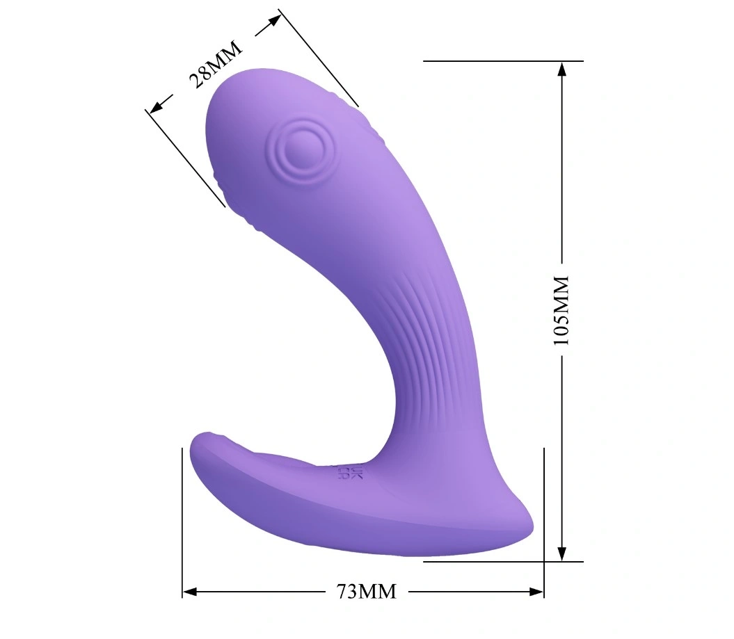 Vibrator Andromeda, 7 Moduri Tapare, 7 Moduri Vibratii, Silicon, USB, Mov, 10.5 cm, #9, Erotic24.ro