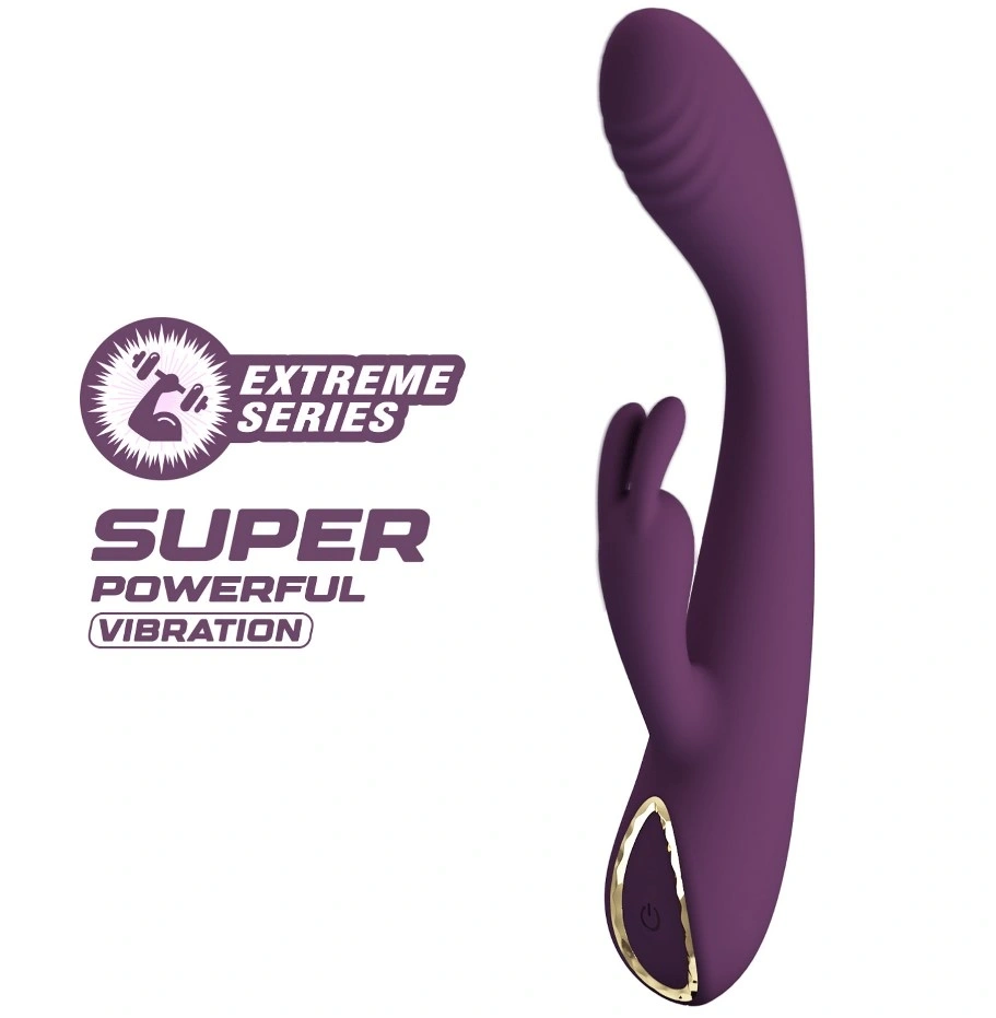Vibrator Iepuras Emma, 10 Moduri Vibratii Puternice, Silicon, USB Magnetic, Mov, 15.8 cm, #1, Erotic24.ro
