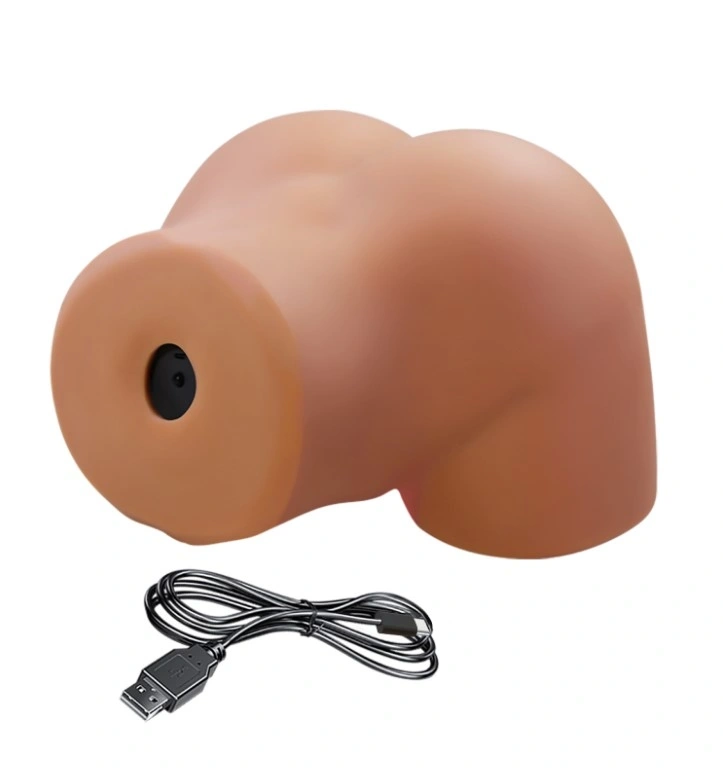 Masturbator Crazy Bull Ilana, Vibratii, Suctiune, Voce Senzuala, TPR, USB, Maro, 7 kg, #5, Erotic24.ro