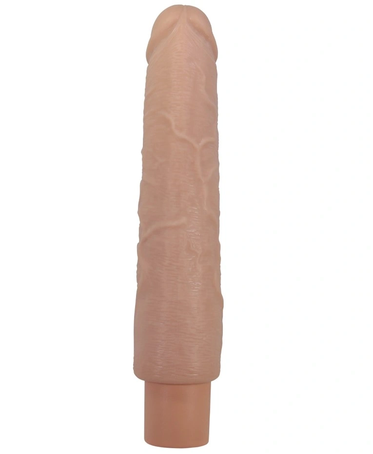 Vibrator Realist Soren, 10 Moduri Vibratii, TPE, USB Type-C, Natural, 25.2 cm, #3, Erotic24.ro