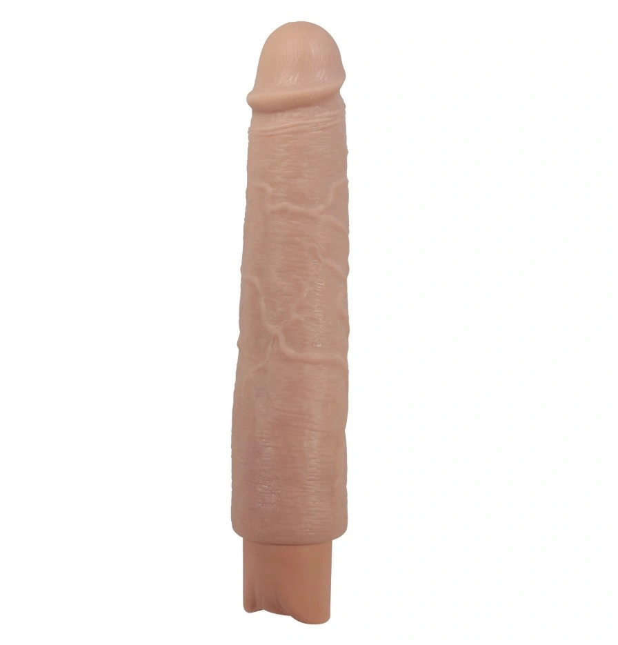 Vibrator Realist Soren, 10 Moduri Vibratii, TPE, USB Type-C, Natural, 25.2 cm, #2, Erotic24.ro
