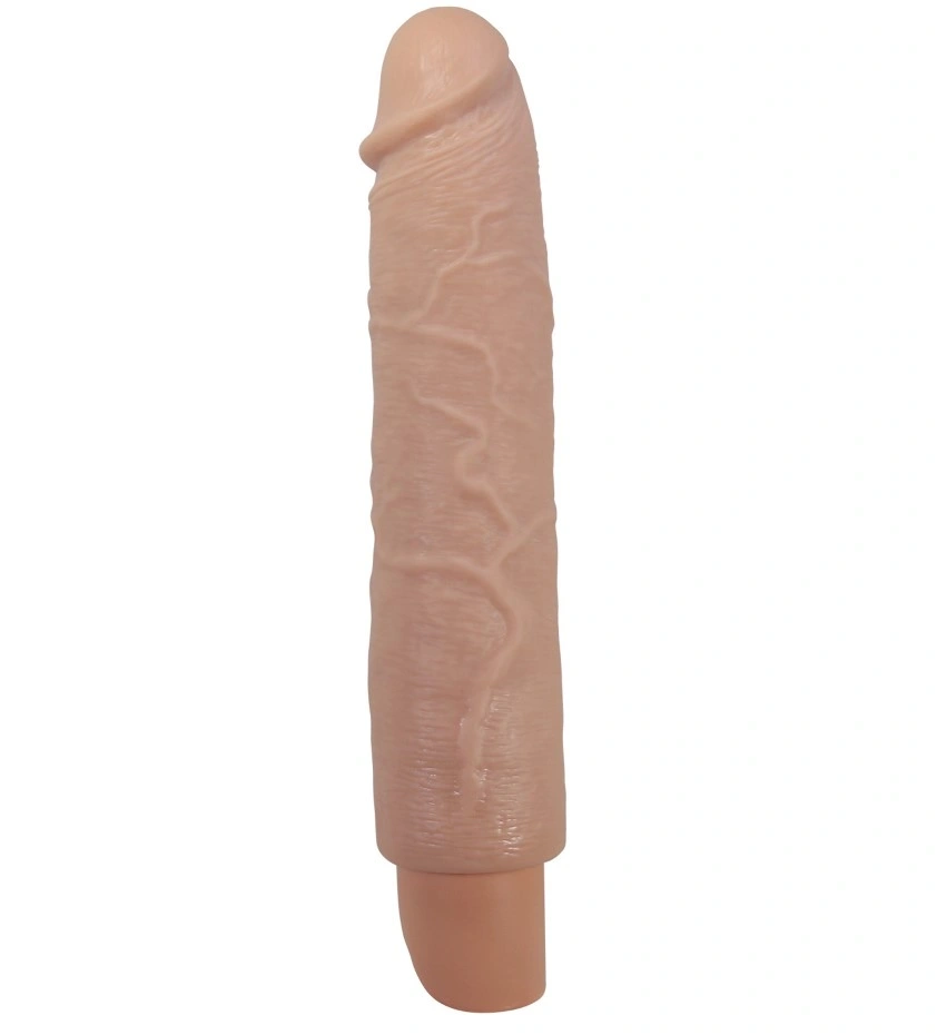 Vibrator Realist Soren, 10 Moduri Vibratii, TPE, USB Type-C, Natural, 25.2 cm, #1, Erotic24.ro
