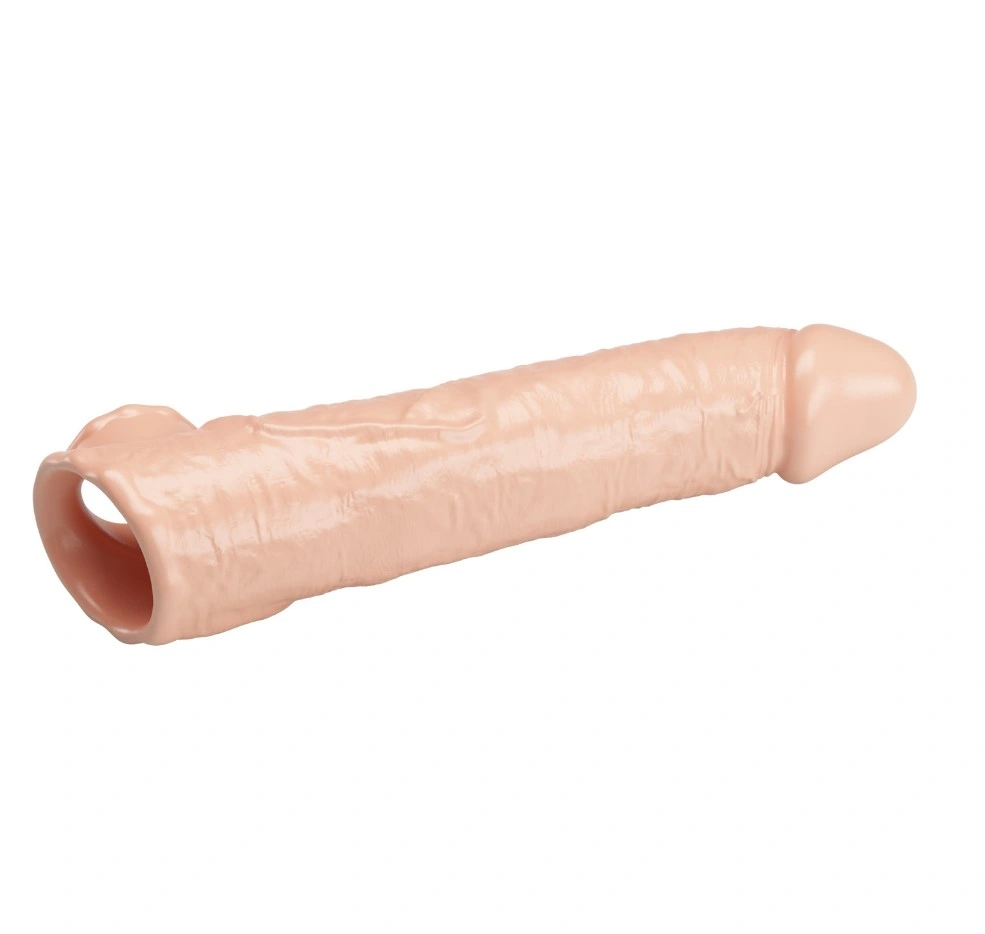 Prelungitor Penis +7.5 cm cu 3 Accesorii Detasabile, TPE, Natural, #7, Erotic24.ro