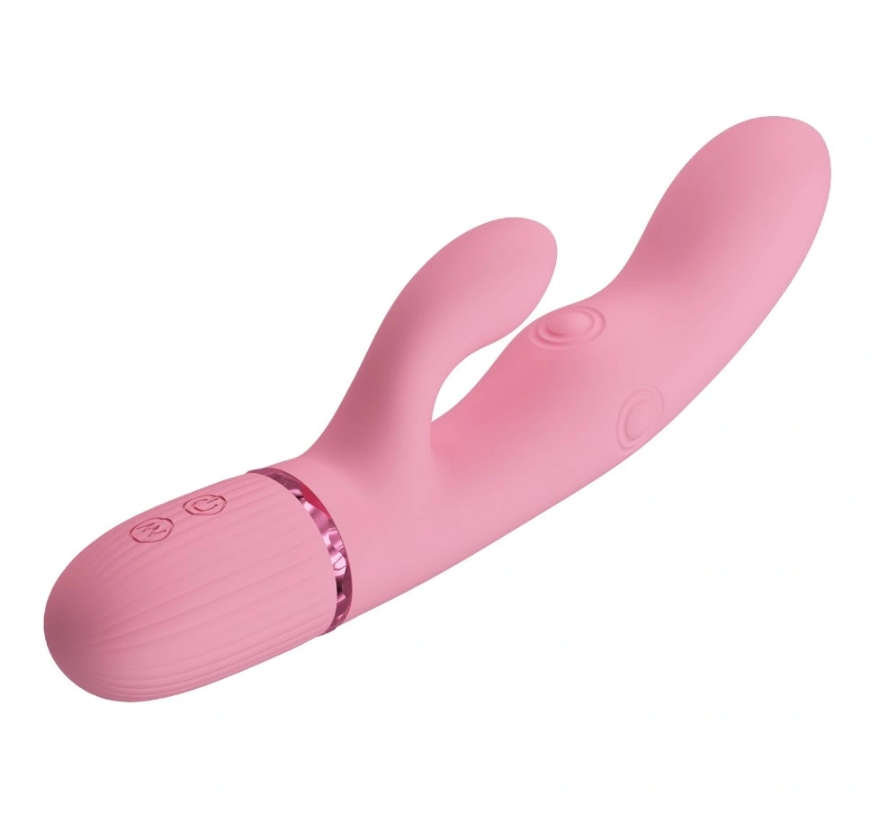 Vibrator Rabbit Zach, 5 Moduri Tapare, 5 Moduri Vibratii, Silicon, USB Magnetic, Roz, 20 cm, #4, Erotic24.ro
