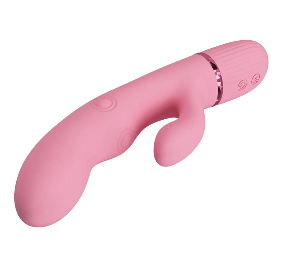 Vibrator Rabbit Zach, 5 Moduri Tapare, 5 Moduri Vibratii, Silicon, USB Magnetic, Roz, 20 cm, #6, Erotic24.ro