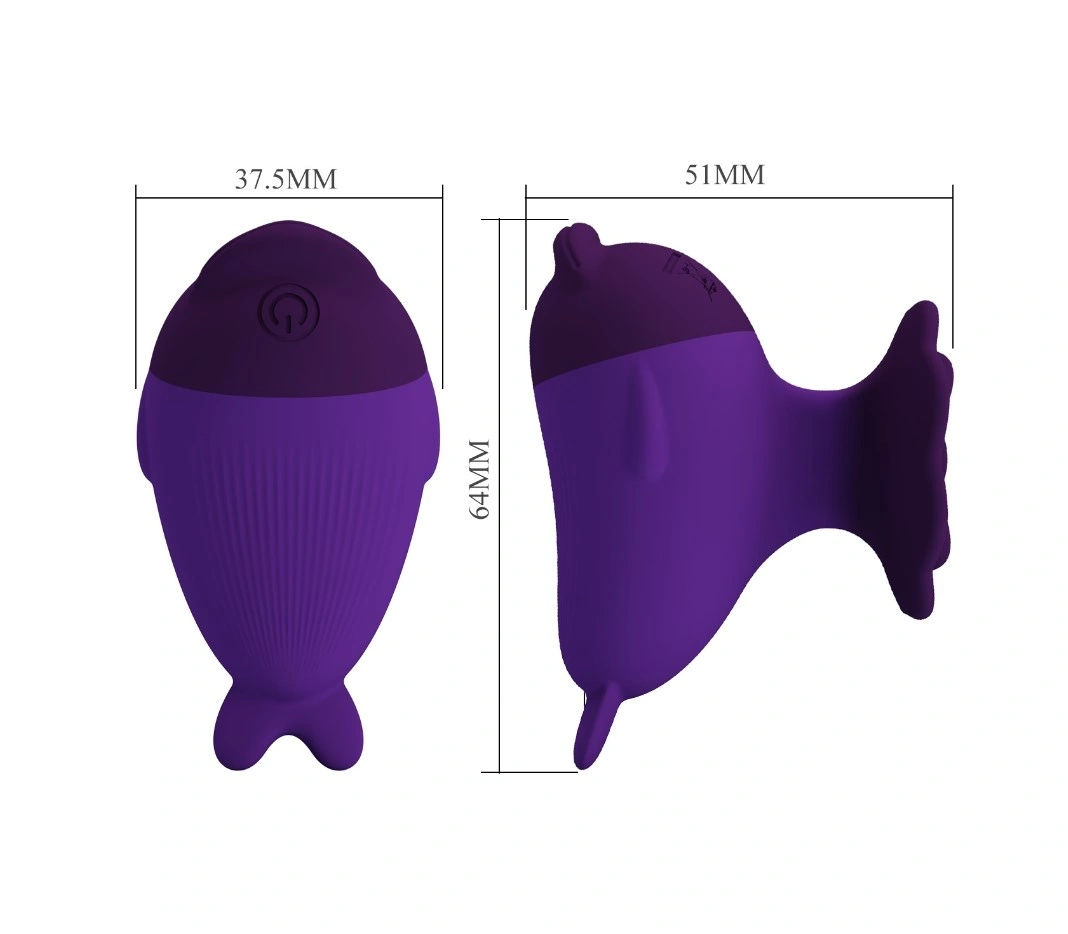 Vibrator Dolphin, 7 Moduri Vibratii, Silicon, USB, Mov, 6.4 cm, #5, Erotic24.ro