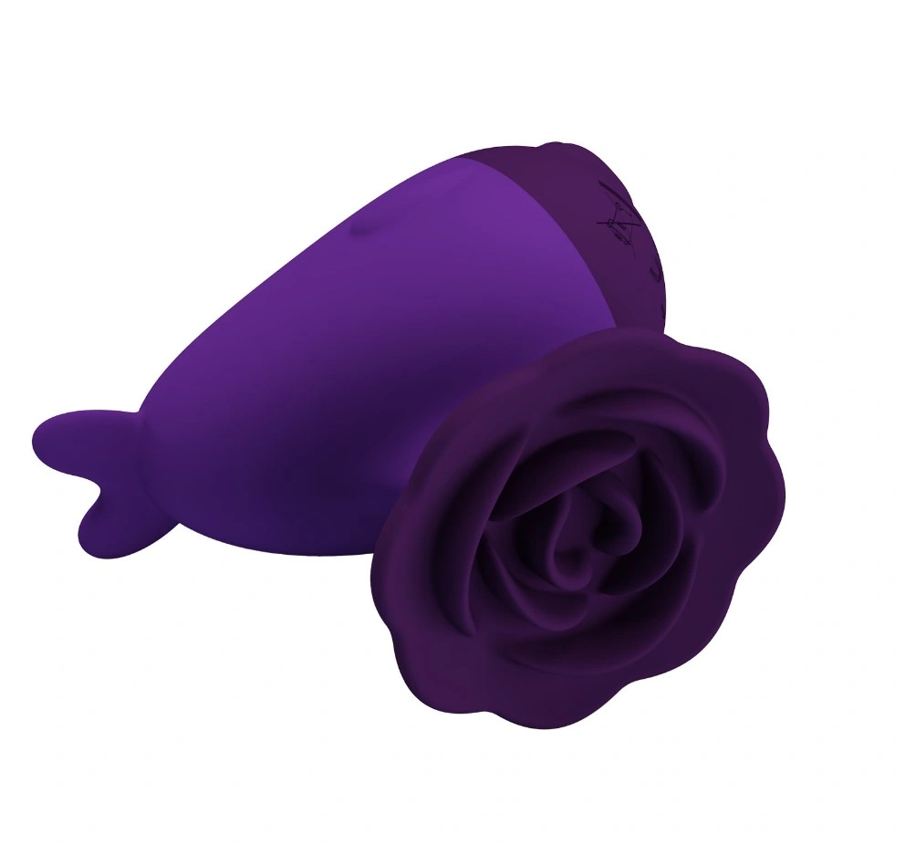 Vibrator Dolphin, 7 Moduri Vibratii, Silicon, USB, Mov, 6.4 cm, #4, Erotic24.ro