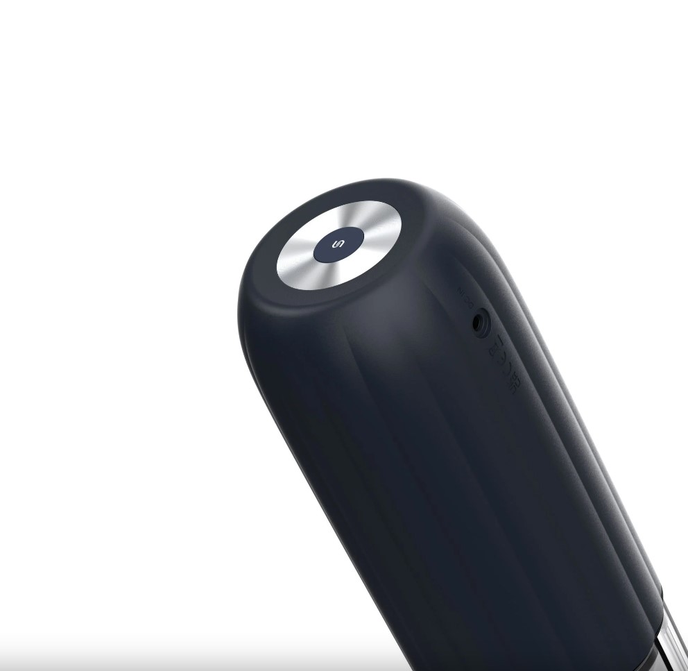 Masturbator Alex Neo 2, Interactive Thrusting, Bluetooth Free App Control, Albastru Inchis, 30 cm , #4, Erotic24.ro