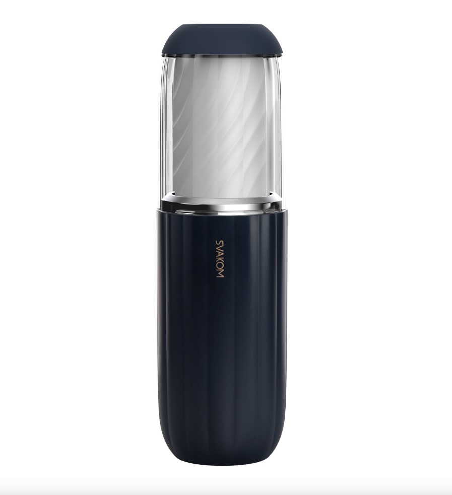 Masturbator Alex Neo 2, Interactive Thrusting, Bluetooth Free App Control, Albastru Inchis, 30 cm , #2, Erotic24.ro