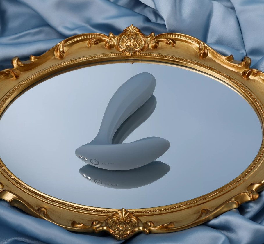 Vibrator Svakom Erica Wearable Vibrator, App Control, Silicon, USB, Albastru, #5, Erotic24.ro