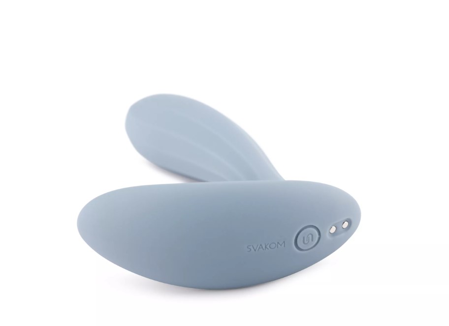 Vibrator Svakom Erica Wearable Vibrator, App Control, Silicon, USB, Albastru, #3, Erotic24.ro