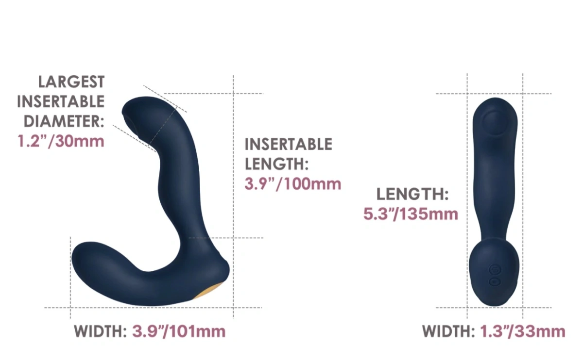 Stimulator Prostata Iker Neo Bluetooth Control, Silicon Lichid, Negru, 13. 5 cm, #5, Erotic24.ro