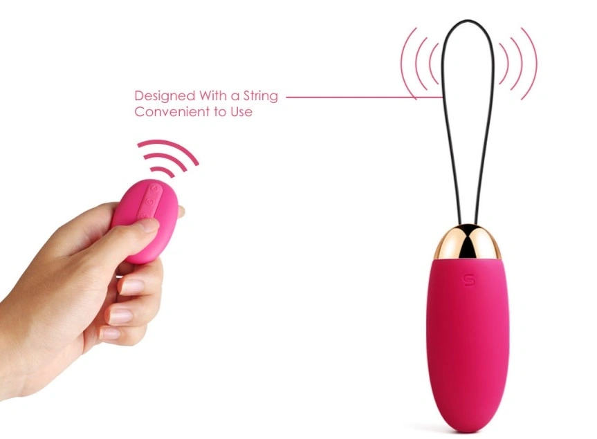 Ou Vibrator Elva SVAKOM, 5 Moduri Vibratii + 5 Intensitati, Silicon, USB, Rosu, 8 cm, #5, Erotic24.ro