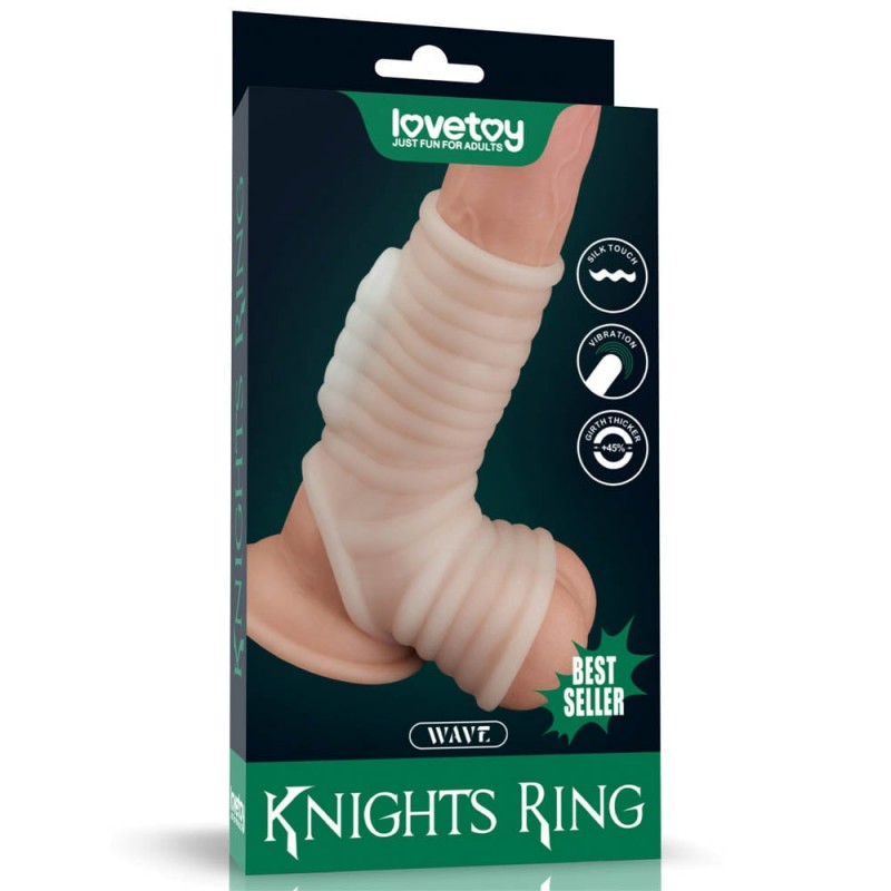 Manson Penis si Testicule Knights Ring Wave cu Vibratii, #8, Erotic24.ro