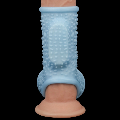 Manson Penis si Testicule Knights Ring Drip cu Vibratii, Albastru, Nr. 2, Erotic24.ro