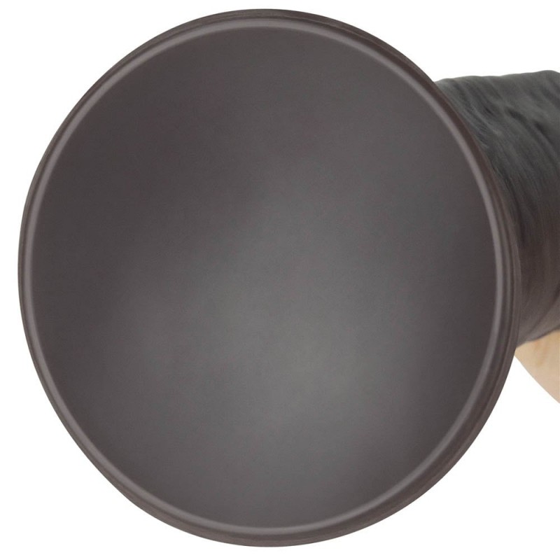 Vibrator Realist Nature Cock, Remote Control, Silicon Dubla Densitate, 10 Moduri Vibratii si Rotatii, Maro, 26 cm, #7, Erotic24.ro