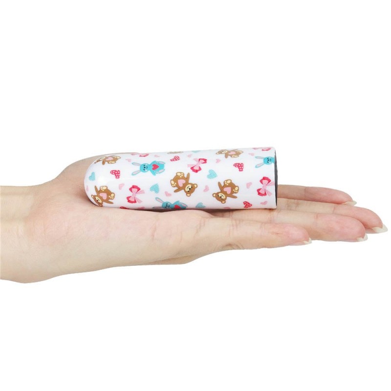 Glont Vibrator Bear Massager 10 Moduri Vibratii Puternice, ABS, USB, 8.5 cm, #9, Erotic24.ro