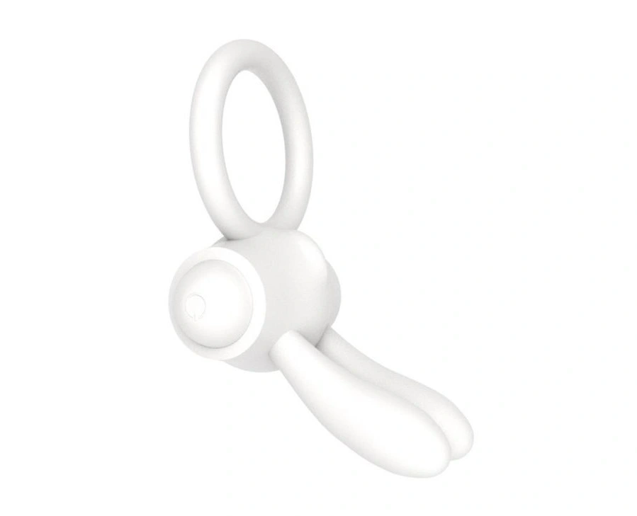 Inel Power Clit Cockring Silicon Alb, #2, Erotic24.ro