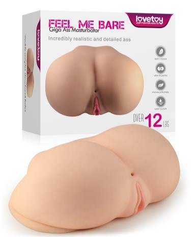 Masturbator Feel Me Bare Perfect Ass, TPE, Natural, 5.3 kg