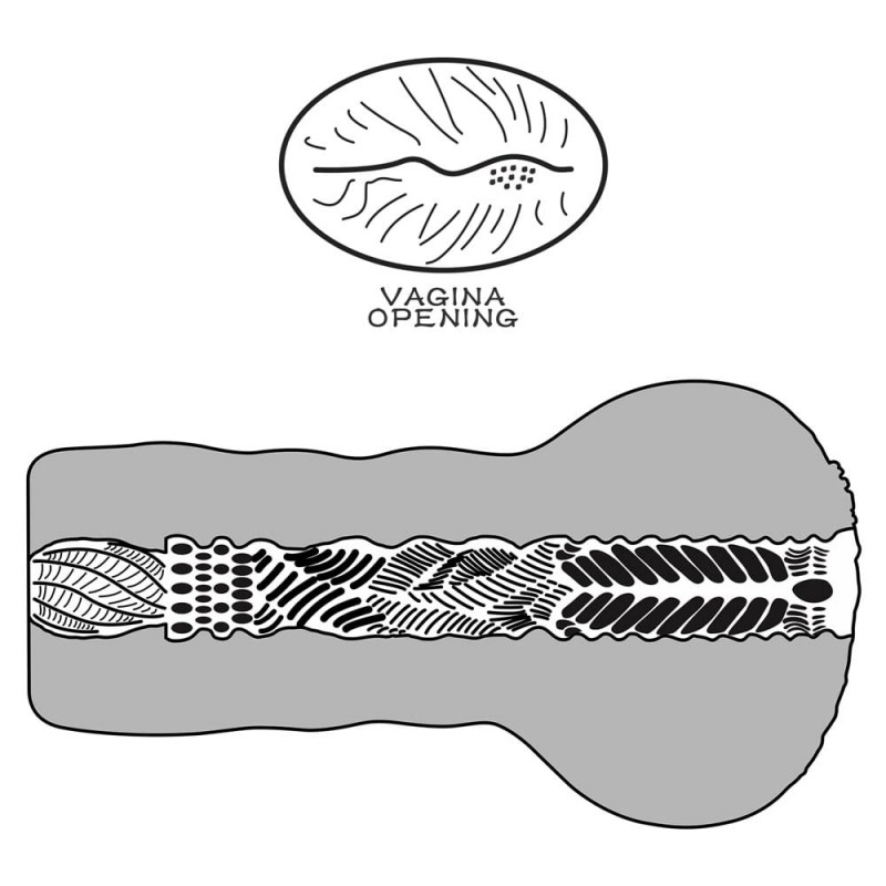 Masturbator Alien's Pie #1, Soft Material, Natural , #8, Erotic24.ro