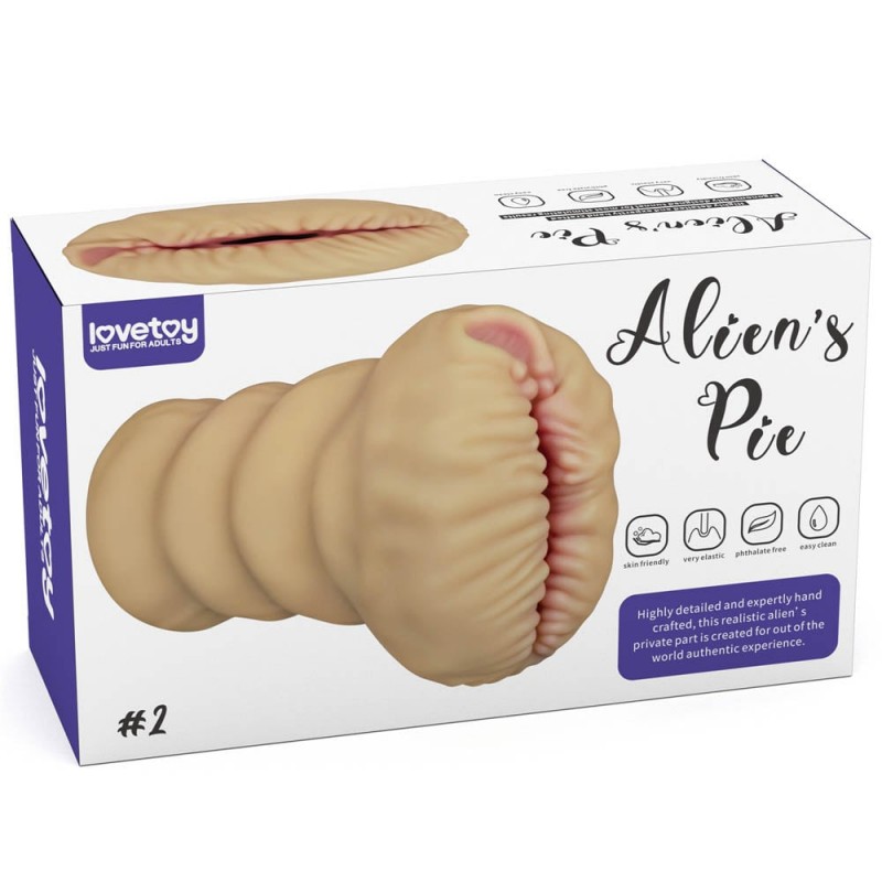 Masturbator Alien's Pie #2, Soft Material, Natural , Nr. 9, Erotic24.ro