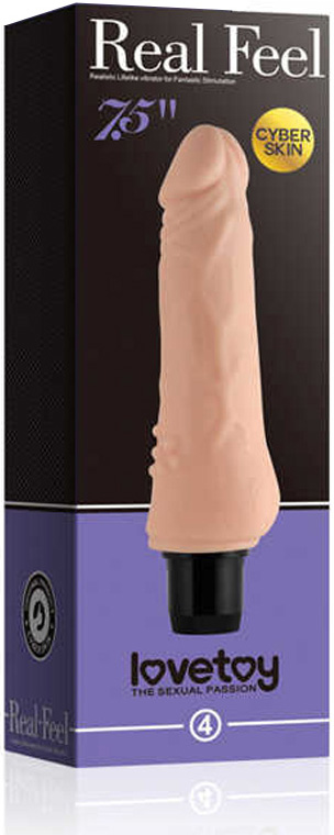 Vibrator Real Feel Cyberskin Nr.5 18.5 cm natural, #4, Erotic24.ro