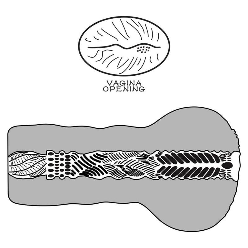 Masturbator Alien's Pie #1, Soft Material, Maro, Nr. 8, Erotic24.ro