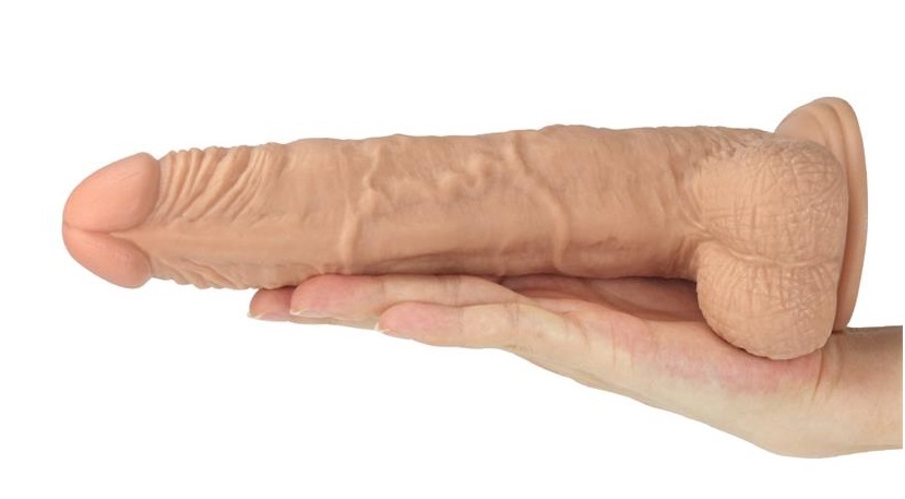 Dildo Realist Real Extreme cu Ventuza Natural 23.5 cm, #4, Erotic24.ro