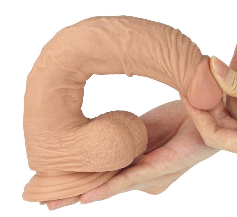 Dildo Realist Real Extreme cu Ventuza Natural 23.5 cm, #5, Erotic24.ro