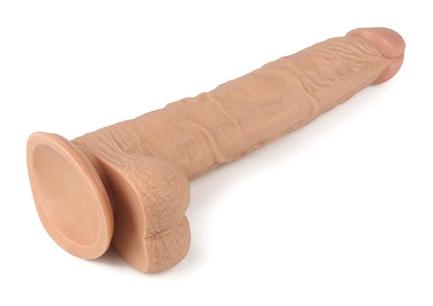 Dildo Realist Real Extreme cu Ventuza Natural 23.5 cm, #2, Erotic24.ro