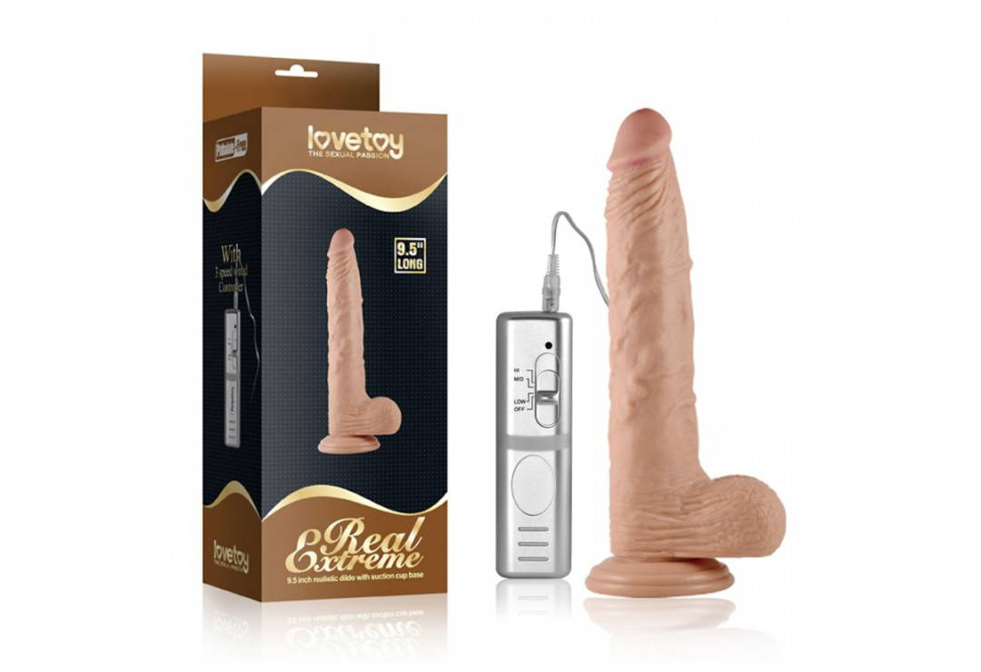 Vibrator Realist Real Extreme XL cu Telecomanda 24 cm, #2, Erotic24.ro
