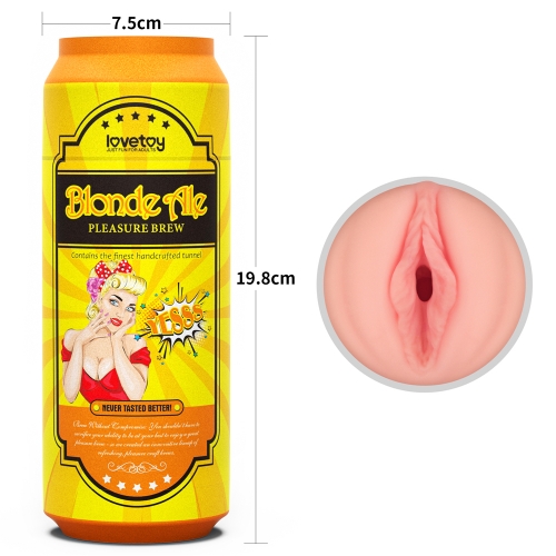 Masturbator Pleasure Brew Blond Ale, TPE, Natural, 19.8 cm, Nr. 5, Erotic24.ro
