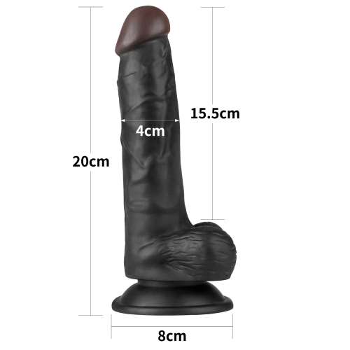 Strap-on Easy cu Dildo Detasabil, Negru, 20 cm, #4, Erotic24.ro