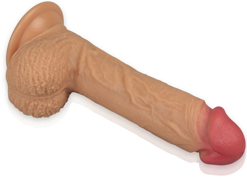 Dildo Silicon Dual Layered Natural 21.5 cm , #2, Erotic24.ro