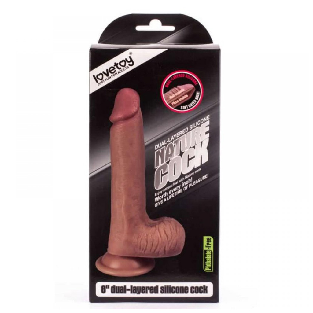 Dildo Silicon Dual Layered 18 cm, Nr. 2, Erotic24.ro