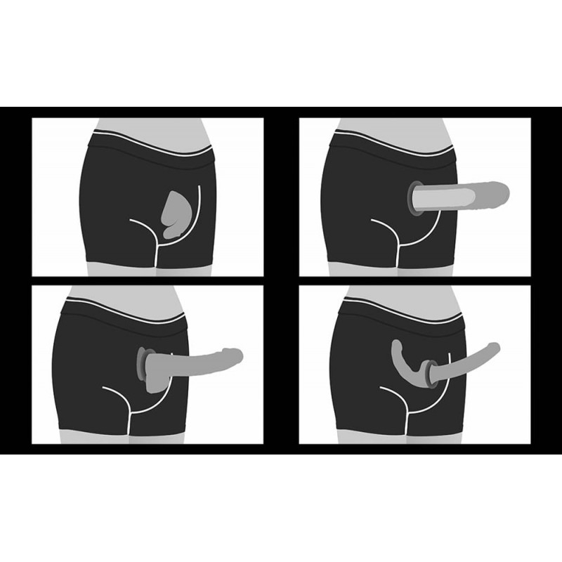 Strap-on Ingen Unisex Handy Shorts, Negru, XS/S, Nr. 8, Erotic24.ro