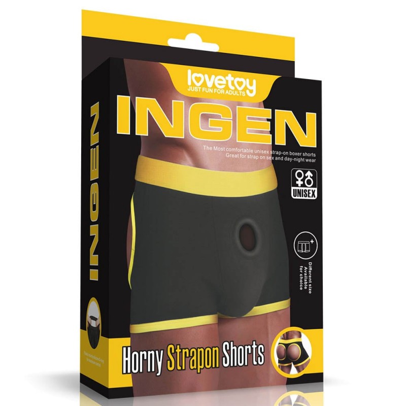 Strap-on Ingen Unisex Horny Shorts, Negru, M/L, #8, Erotic24.ro