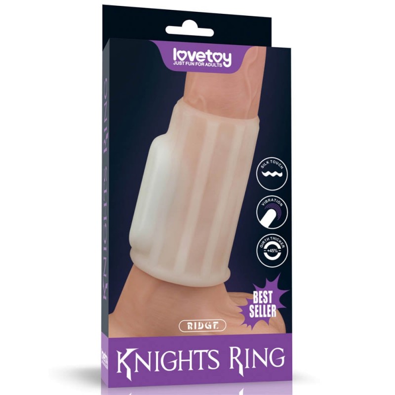 Manson Penis Knights Ring Ridge cu Vibratii, #9, Erotic24.ro
