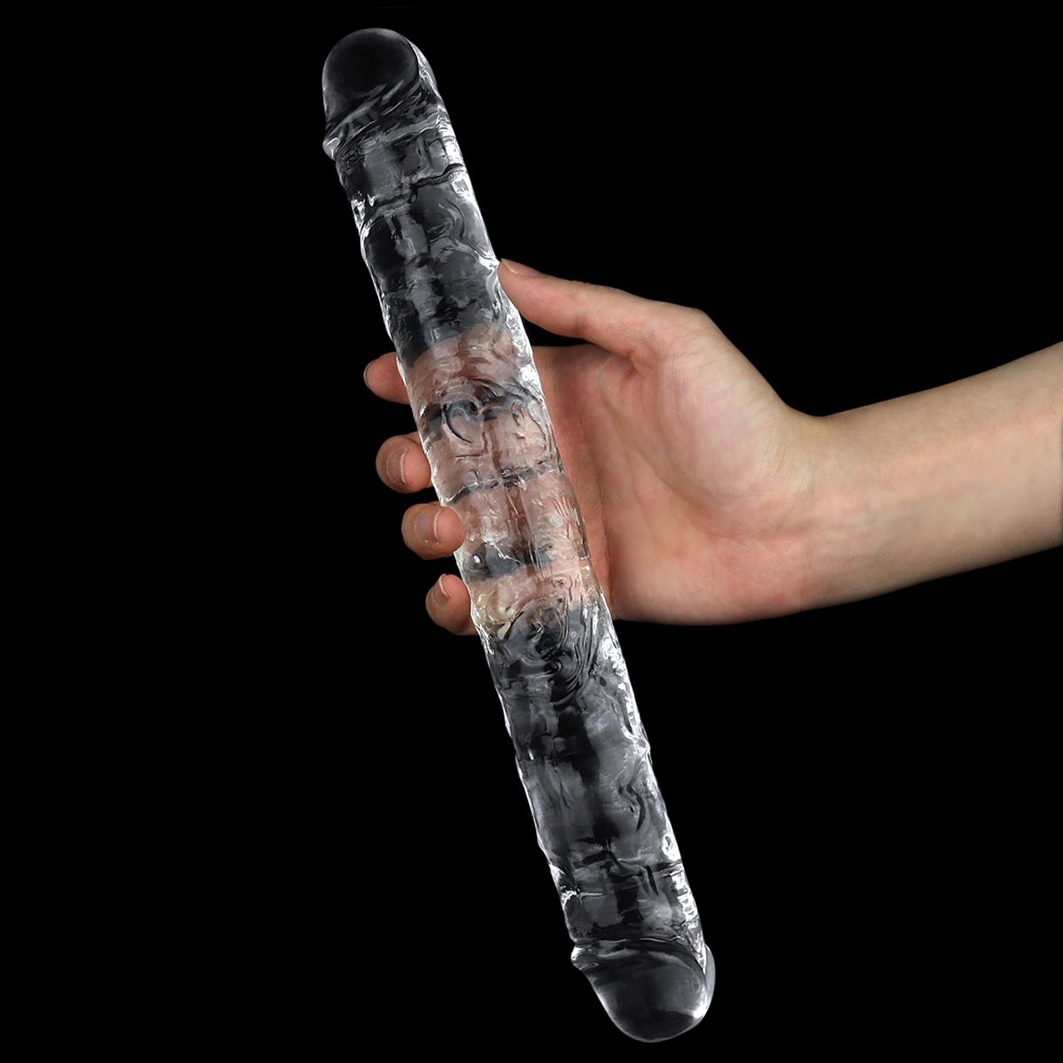 Dildo Dublu Realist Flawless Clear 30 cm, Nr. 4, Erotic24.ro