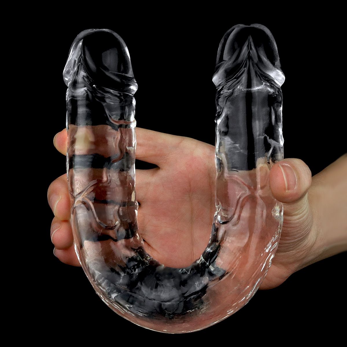 Dildo Dublu Realist Flawless Clear 30 cm, Nr. 5, Erotic24.ro