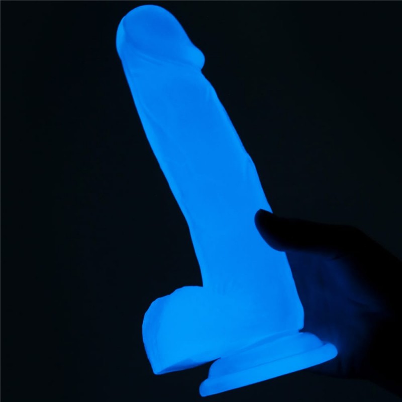 Dildo Realist Lumino Play Glow in the Dark 21 cm, #4, Erotic24.ro