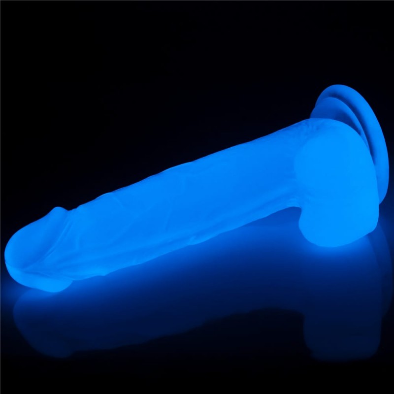 Dildo Realist Lumino Play Glow in the Dark 21 cm, #5, Erotic24.ro