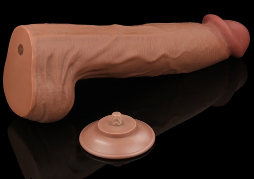 Dildo Realist King Sized Sliding Skin, TPE, Maro Deschis, 36 cm, Nr. 4, Erotic24.ro