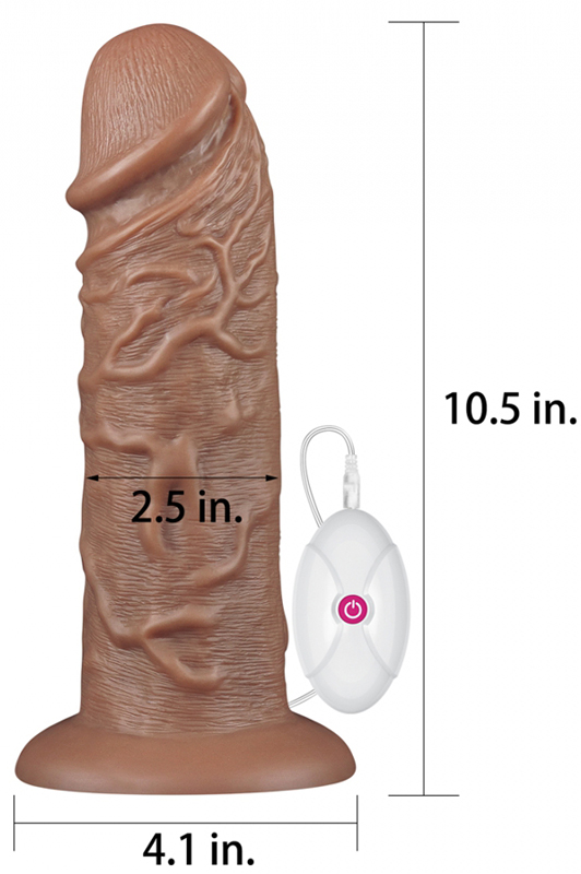 Vibrator Realist King-SIzed cu Telecomanda 26 cm, #9, Erotic24.ro