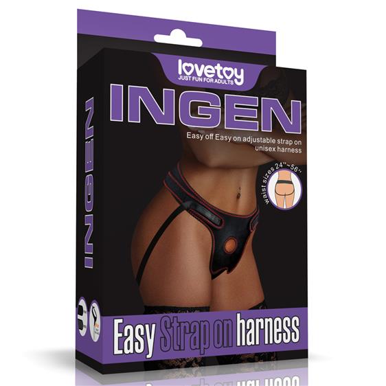 Strap On Easy Adjustable Harness Negru, Nr. 6, Erotic24.ro