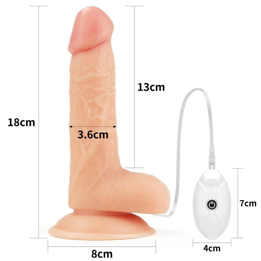Set Easy Strap-On cu Vibrator Detasabil, 10 Moduri Vibratii, TPE, Natural, 18 cm, Nr. 5, Erotic24.ro