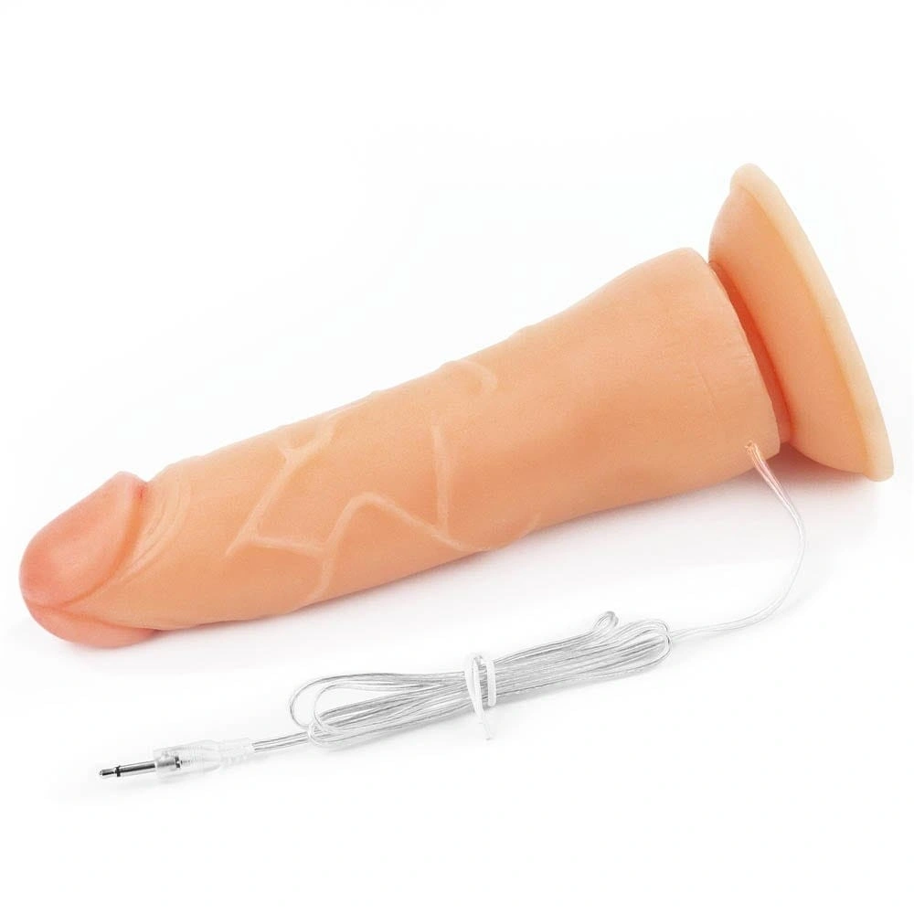 Set Easy Strap-On cu Vibrator Detasabil, 10 Moduri Vibratii, TPE, Natural, 19 cm, Nr. 6, Erotic24.ro