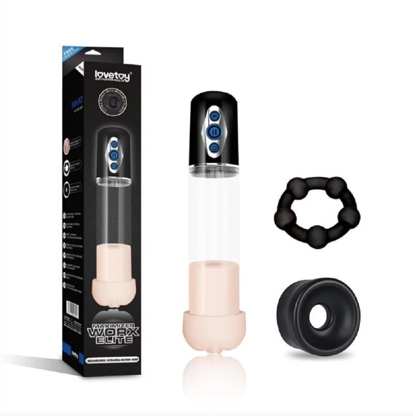 Pompa de Penis Maximizer Worx Elite, 5 Moduri Aspiratie, USB, 30 cm, Nr. 2, Erotic24.ro